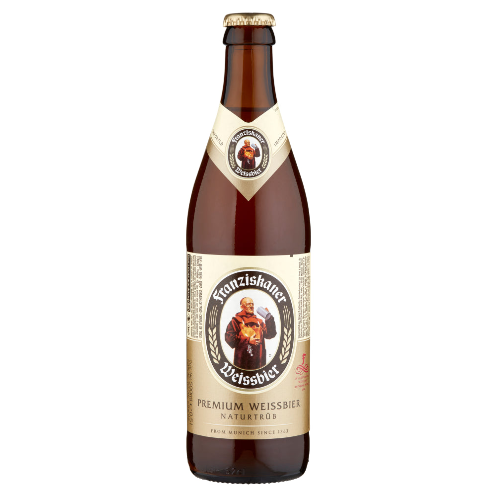 20 x BIRRA FRANZISKANER WEISSE BAVARESE BOTTIGLIA VAP 50cl