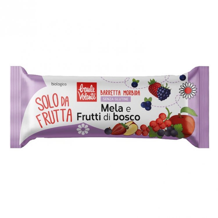 1 x BIOTOBIO BARRETTA FRUTTI DI BOSCO SENZA GLUTINE VEGANA 30 Gr 20 Pz