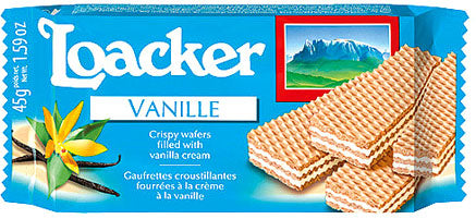25 x LOACKER WAFER VANIGLIA 45 gr