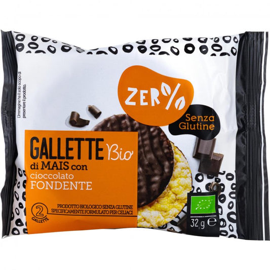 1 x BIOTOBIO GALLETTE MAIS CIOCCOLATO FONDENTE SENZA GLUTINE 32 Gr 18 Pz