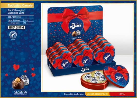 PERUGINA 8 00 BACI CUORICINO LATTA