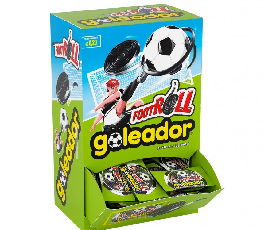 1 x ESPOSITORE GOLEADOR FOOTROLL 200 pz