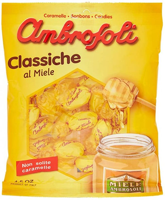 20 x AMBROSOLI BUSTA CARAMELLE MIELE CLASSICHE 135 gr