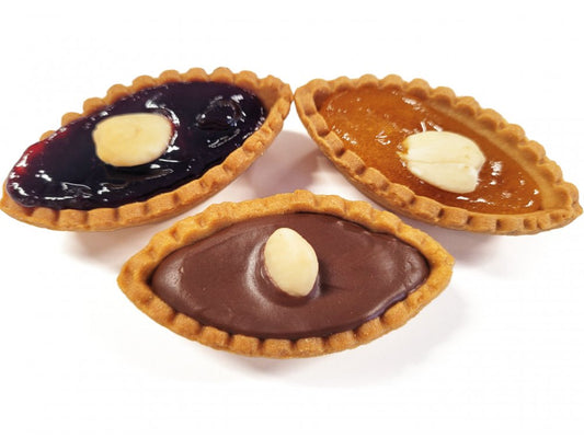 1 x BAKEIT BARCHETTE RIPIENE ASSORTITE GIANDUIAIA F/BOSCO ALBICOCCA 30 Pz