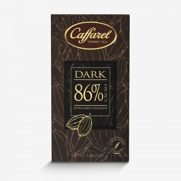 1 x CAFFAREL TAVOLETTA FONDENTE 86% G80