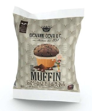 1 x COVA MUFFIN CACAO e GOCCE CIOCCOLATO 50 gr 30 Pz