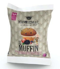 1 x COVA MUFFIN INTEGRALI AI FRUTTI ROSSI 50 gr 30 Pz