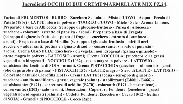 1 x BAKEIT OCCHI DI BUE ASSORTITI 24PZ