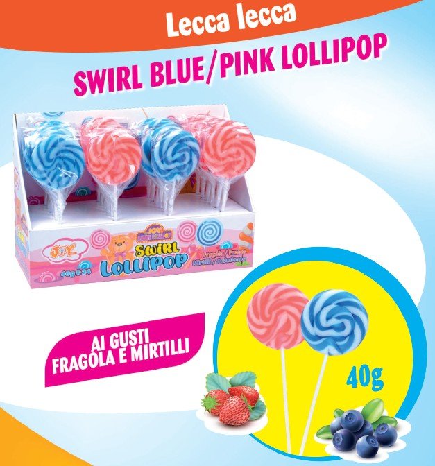 LOLLIPOP BLUE/PINK SWIRL G40X24PZ
