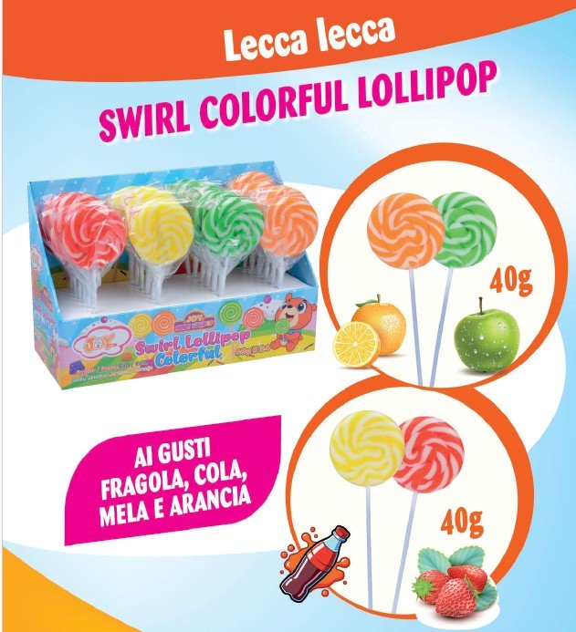 LOLLIPOP COLORFUL SWIRL G40X24PZ