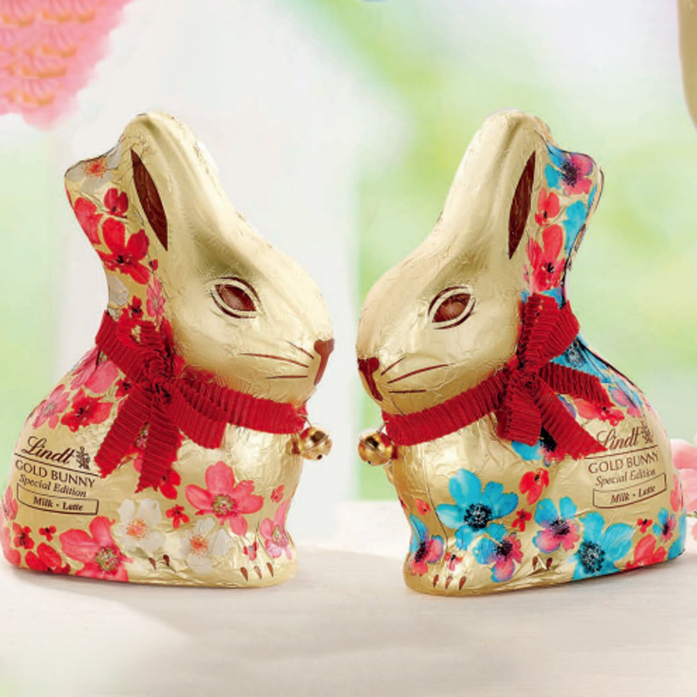 1 x LINDT GOLD BUNNY FLOWER LATTE 200 gr