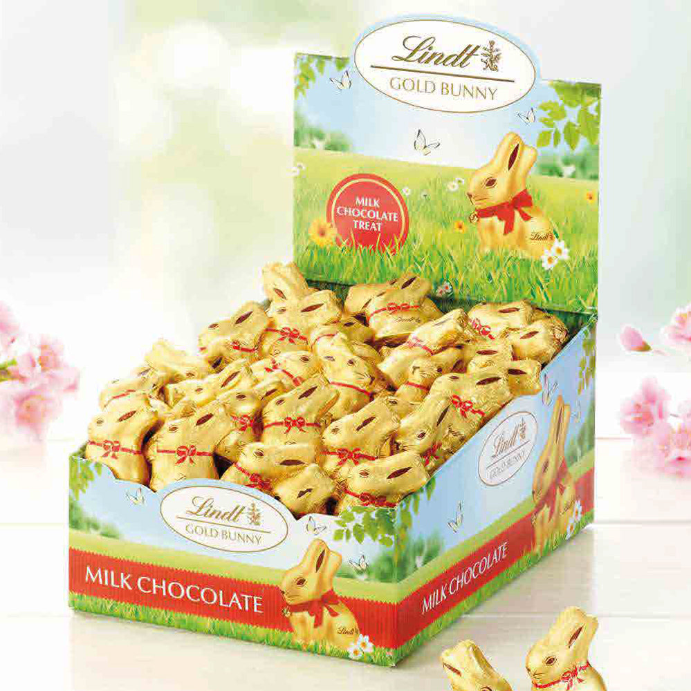 1 x LINDT ESPOSITORE DA BANCO GOLD BUNNY 100 pz DA 10 gr