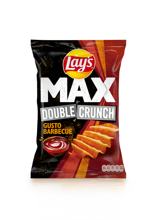 20 x PATATINA BAR MAX DOUBLE CRUNCH GUSTO BBQ G.37 LAY'S