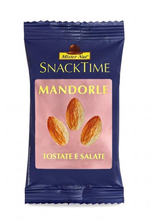 24 x MANDORLE TOSTATE&SALATE G25 SNACK TIME MISTER NUT