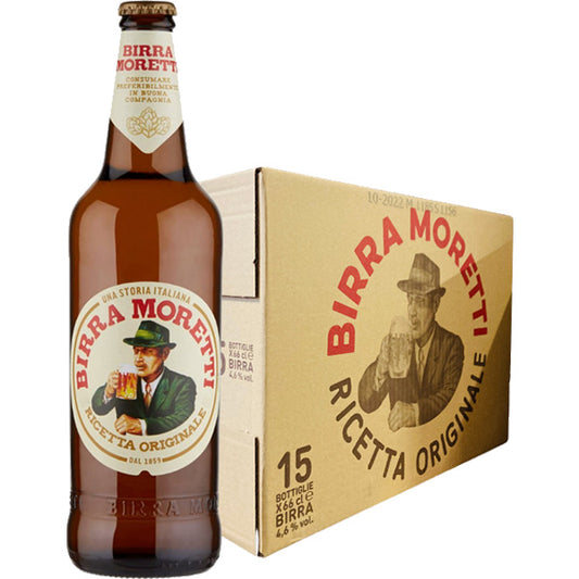 15 x BIRRA MORETTI BOTTIGLIA VAP 66cl