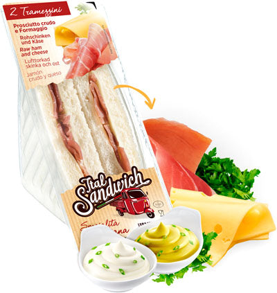 TRAMEZZINO CRUDO FORMAGGIO G.140 PA