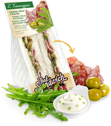 TRAMEZZINO SALAME OLIVE G.140 PARTN