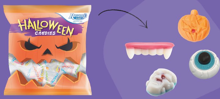 HALLOWEEN CANDIES MONO G250 RAVAZZI