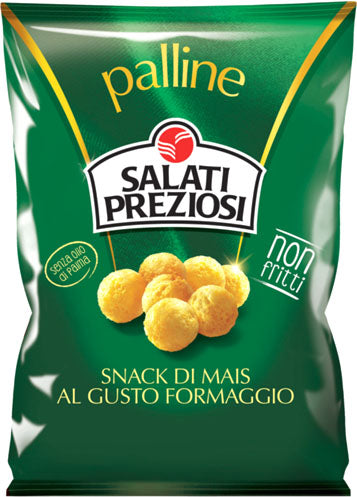 21 x SALATI PREZIOSI PALLINE AL MAIS GUSTO FORMAGGIO 45 gr