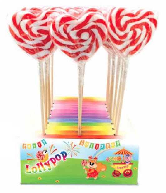 LOLLYPOP CUORE BIANCO&ROSSO G40 RS