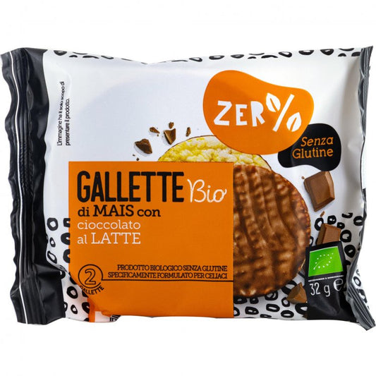 1 x BIOTOBIO GALLETTE MAIS CIOCCOLATO LATTE SENZA GLUTINE 32 Gr 18 Pz