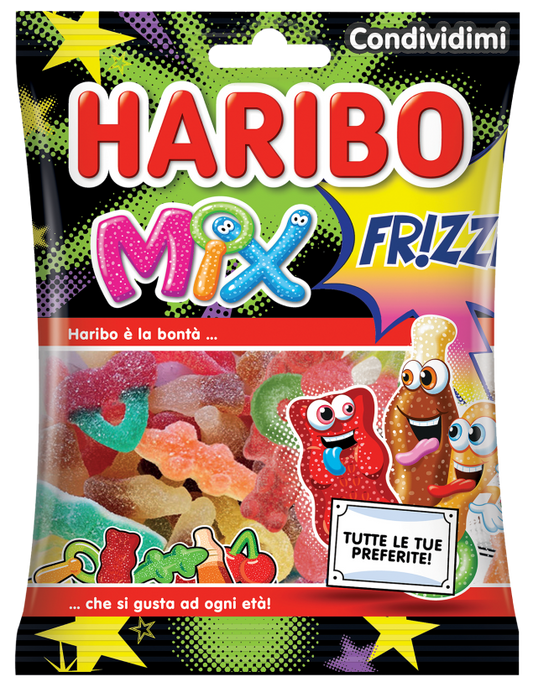 30 x BUSTE FRIZZI MIX HARIBO 90gr