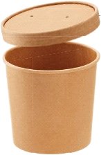 CONTENITORE C/COPERCHIO 740ML X25PZ CM11X9X11H CARTA/POLIESTERE