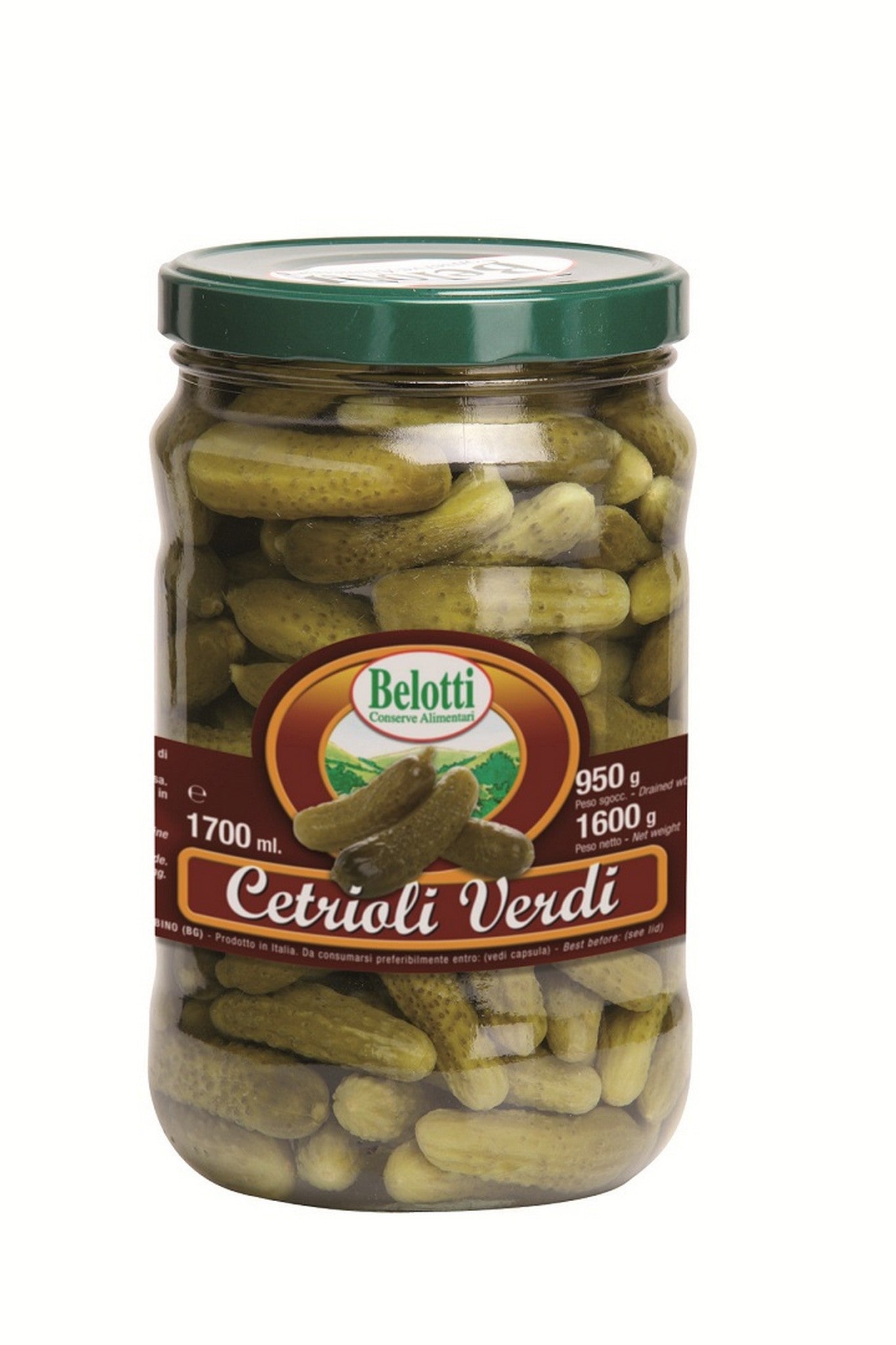 CETRIOLI VERDI BELOTTI 1700ml