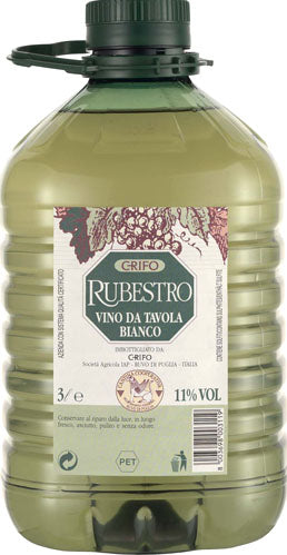 6 x RUBESTRO VINO BIANCO PET 3 lt