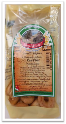 25 x BORGHI D'ITALIA TARALLI OLIVE G.200