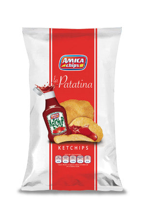 21 x PATATINA AMICA CHIPS KETCHUP 50gr
