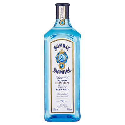 1 x BOMBAY SAPPHIRE GIN 40° 1 lt